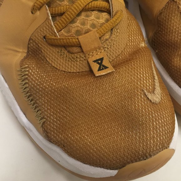 Sneakers Shoes Nike PG 5 Paul George Metallic Gold Wheat Basketball 11.5 - Picture 2 of 16